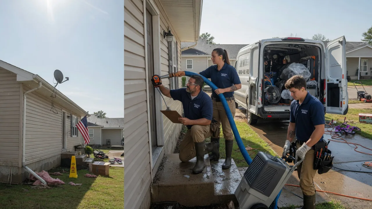Ceiling Water Damage Restoration in Fairfax, OK near me